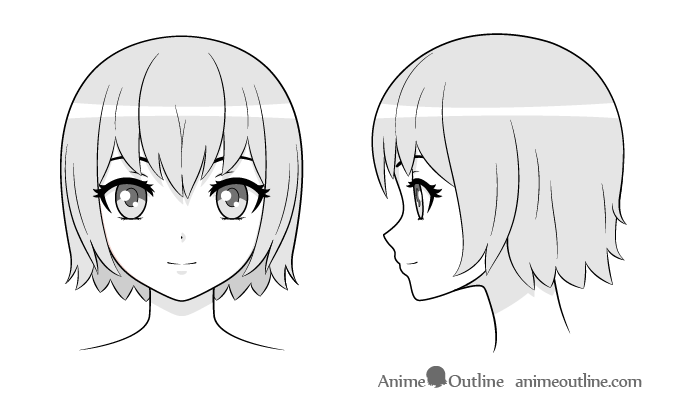 How to Draw Cute Anime Girl Face  Easy Drawing  YouTube