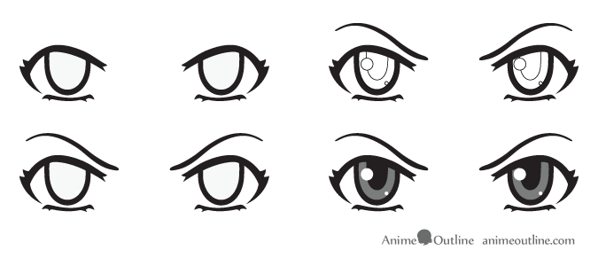 How to Draw Scared Anime or Manga Eyes - AnimeOutline