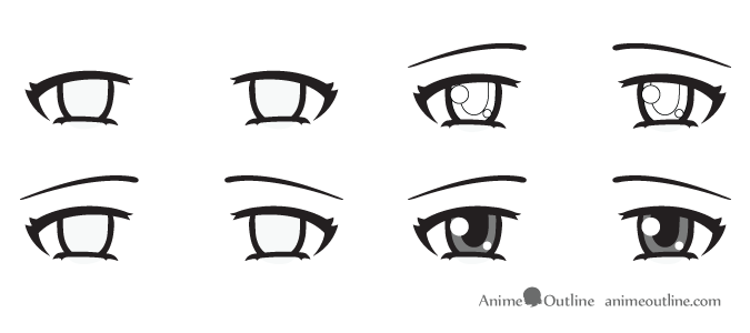 Sad anime eyes