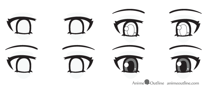 How to Draw Scared Anime or Manga Eyes - AnimeOutline