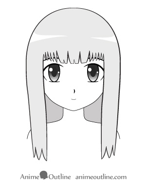 How to Draw Anime and Manga Hair - Female - AnimeOutline