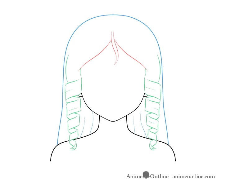 How to Draw Anime and Manga Hair - Female - AnimeOutline