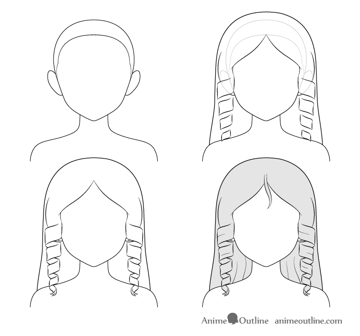 Girl Anime Hairstyles  How to draw hair, Manga hair, Female anime  hairstyles