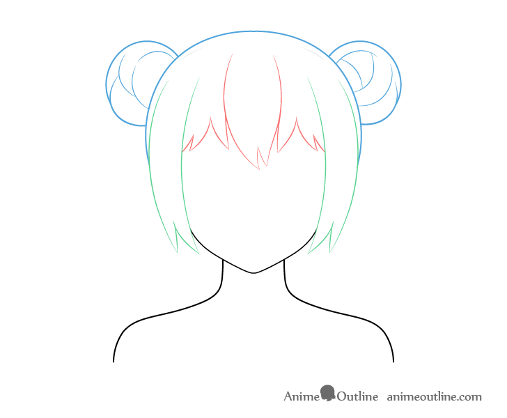 How To Draw Anime And Manga Hair Female Animeoutline