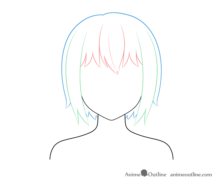 Premium AI Image  Cute anime girl with short pink hair AI