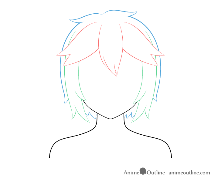 How to Draw Anime Hair : Drawing Manga Hair Lesson - How to Draw Step by  Step Drawing Tutorials