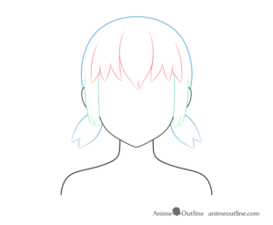 How to Draw Anime and Manga Hair - Female - AnimeOutline