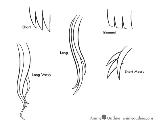 Featured image of post How To Draw Long Curly Anime Hair Example of how to draw long anime hair