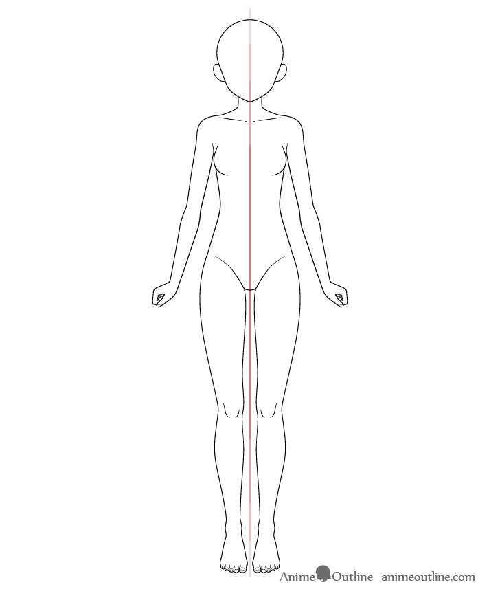 Anime Whole Body Drawing HD Png Download  Transparent Png Image  PNGitem