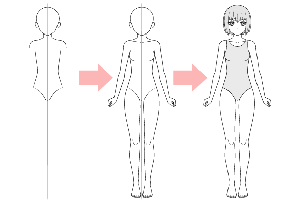 How to Draw Anime Girl Body Step by Step Tutorial  AnimeOutline