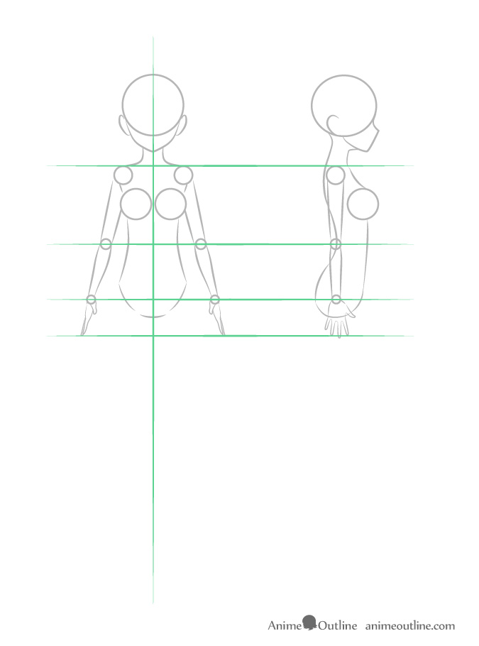 how to draw anime girl arms