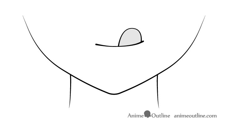 Anime creative mouth drawing