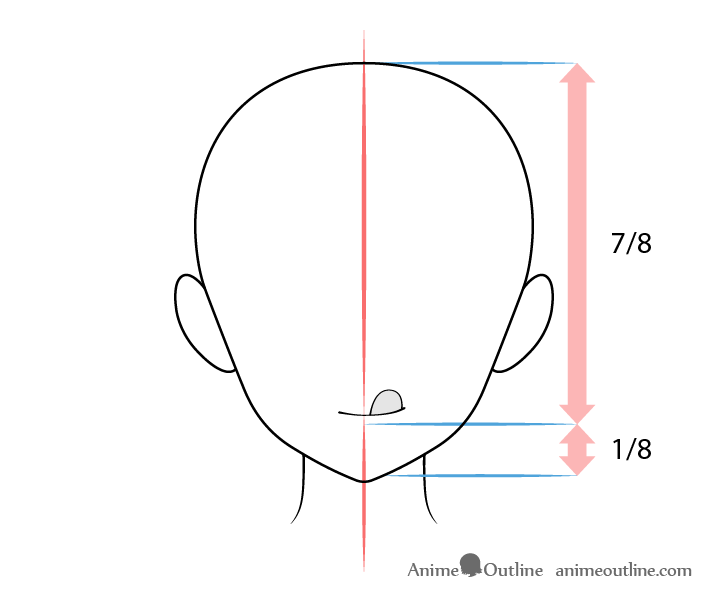 Anime mouth creative expression on head drawing