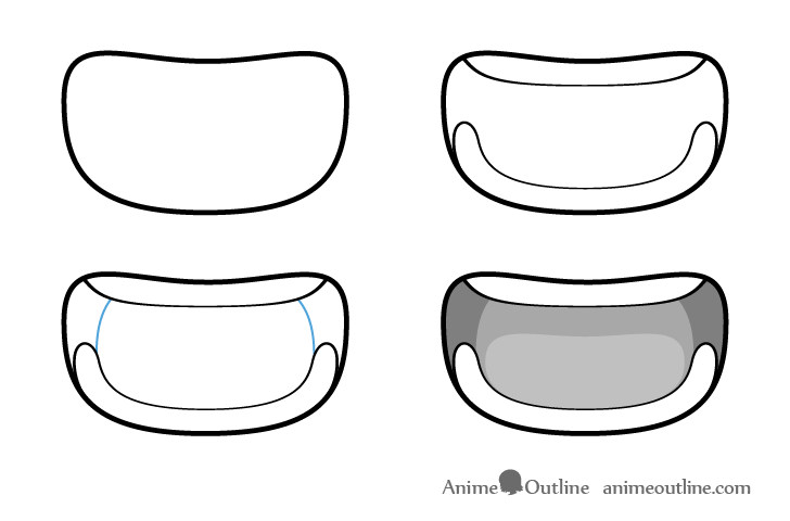 Learn how to draw a manga mouth from different perspectives   Paintingcreativity