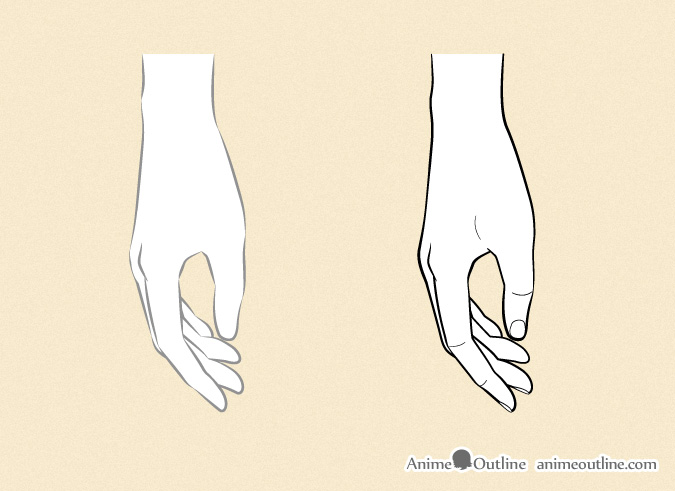 How to Draw Anime Hands Step by Step - AnimeOutline