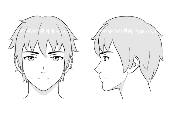 How To Draw Anime And Manga Male Head And Face Animeoutline Kimetsu no yaiba, boy, girl. how to draw anime and manga male head