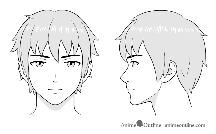 How to Draw the front view structure of a face in anime « Drawing &  Illustration :: WonderHowTo