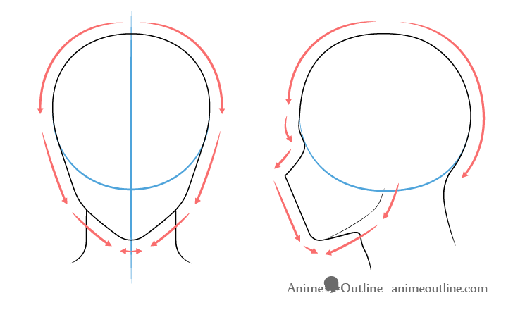 How to Draw an Anime Boy Head