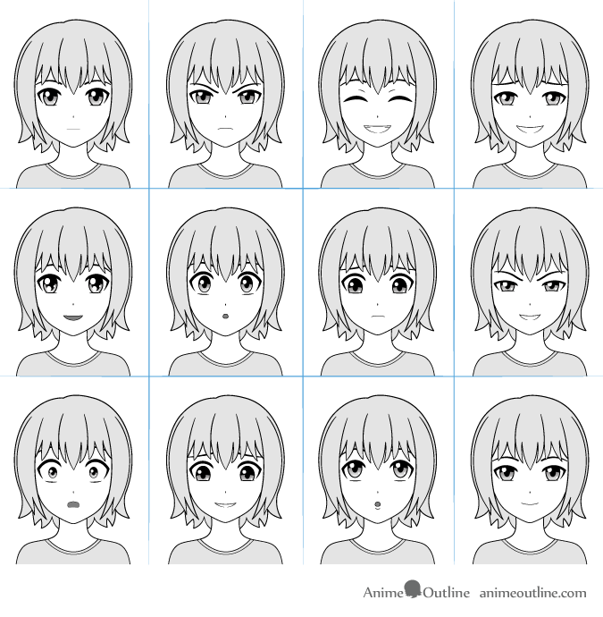 Anime face drawing, Angry anime face, Drawing cartoon faces