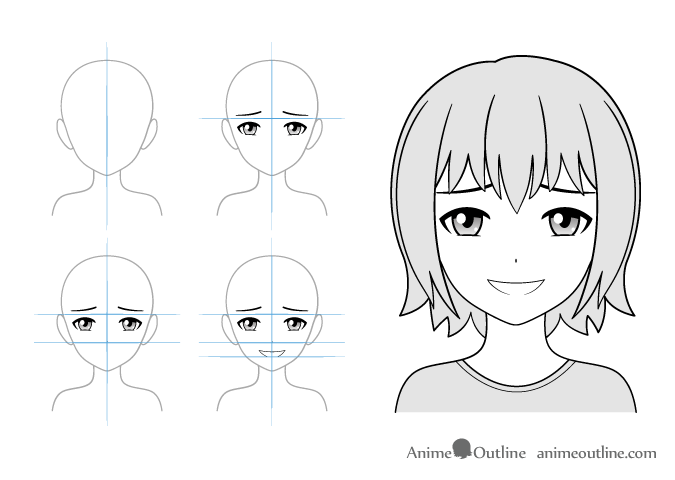 150 Anime Facial Expressions Chart Illustrations RoyaltyFree Vector  Graphics  Clip Art  iStock