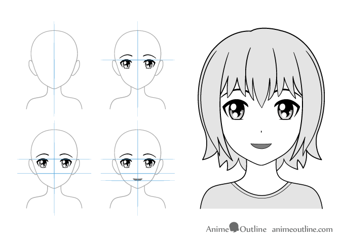 16 Drawing Examples of Chibi Anime Facial Expressions - AnimeOutline