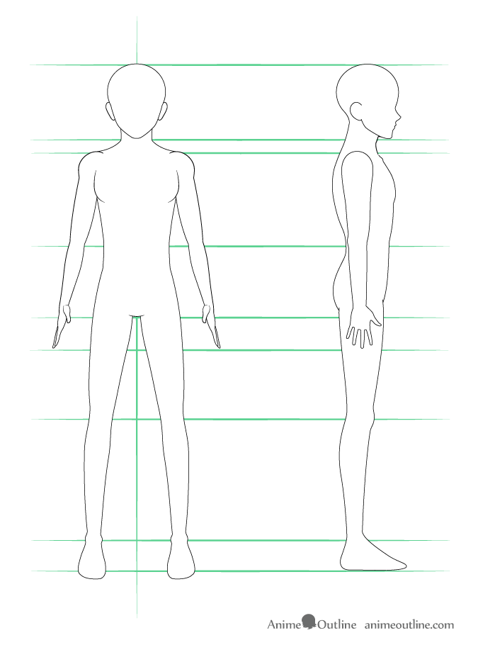 How To Draw Anime Male Body Step By Step Tutorial Animeoutline A collection of the top 54 anime boy wallpapers and backgrounds available for download for free. how to draw anime male body step by