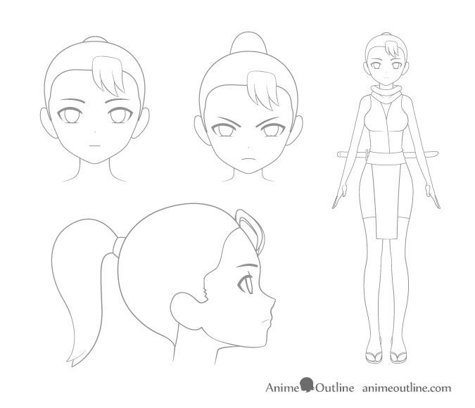 Character  Character Design Anime Reference  Free Transparent PNG Clipart  Images Download