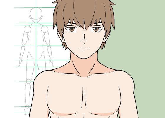 Male Anime Body Base Drawing no frankendolling