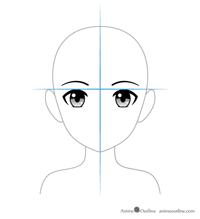 how to draw girl anime eyes crying