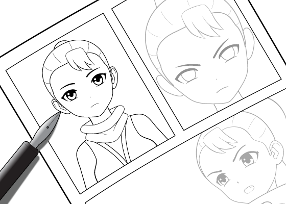 You will get draw your manga and comic book in japanese anime style from your script