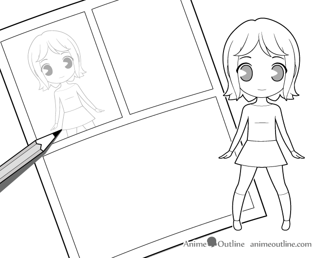 Sketching Full Manga Page  Anime Manga Drawing 