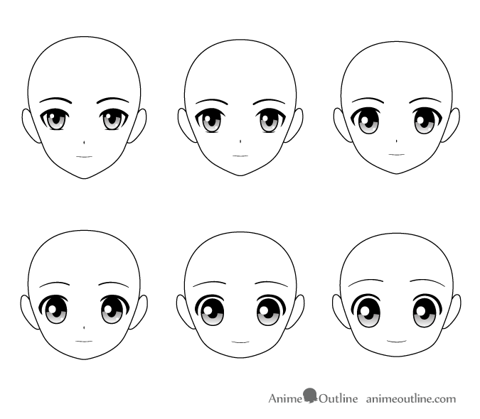 How To Draw Different Styles Of Anime Heads Faces