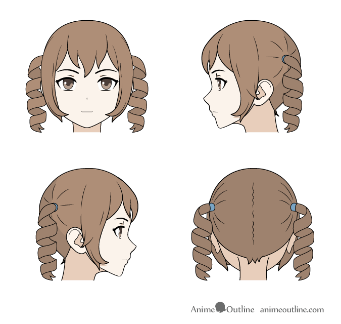 How To Draw Anime Manga Male Female Hair Animeoutline