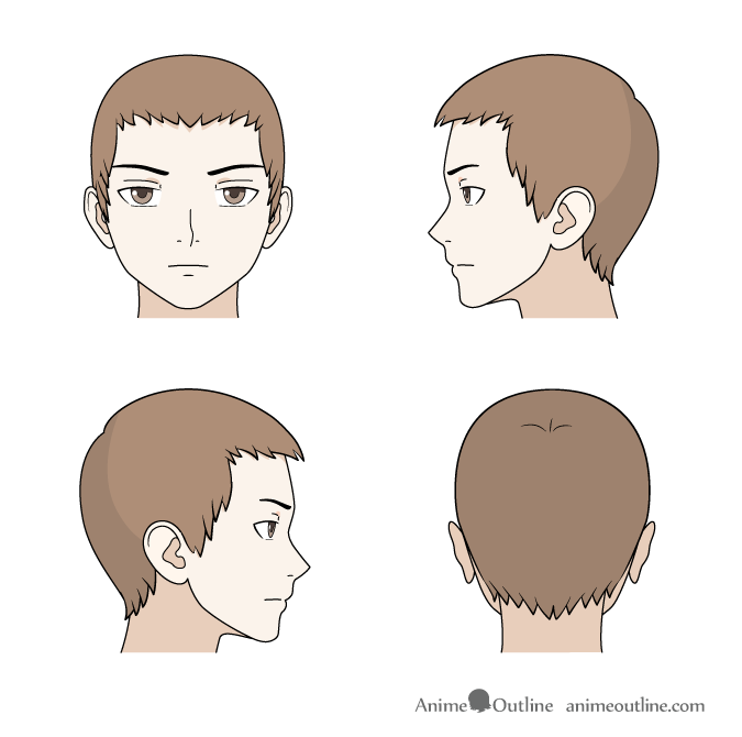 How To Draw Manga Female Hair - Manga Draw Hair Anime Girl Step Styles ...