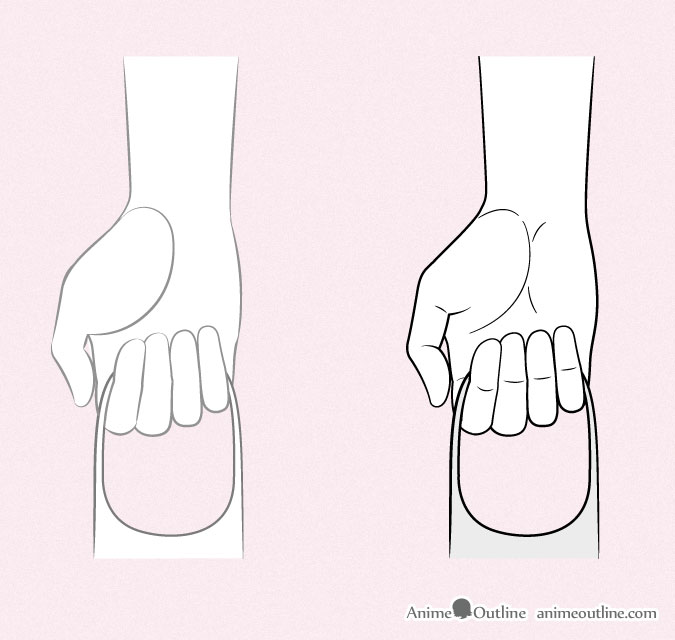 6 Ways To Draw Anime Hands Holding Something Animeoutline