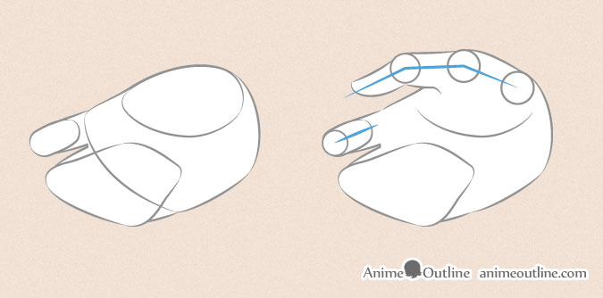 How to Draw Anime Hands (Relaxed and Fist) 