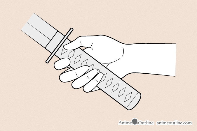 6 Ways To Draw Anime Hands Holding Something Animeoutline The act of holding a sword. to draw anime hands holding something