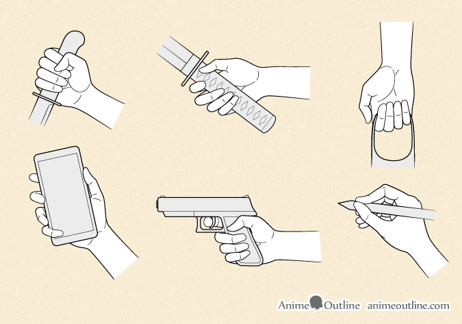 6 Ways To Draw Anime Hands Holding Something Animeoutline