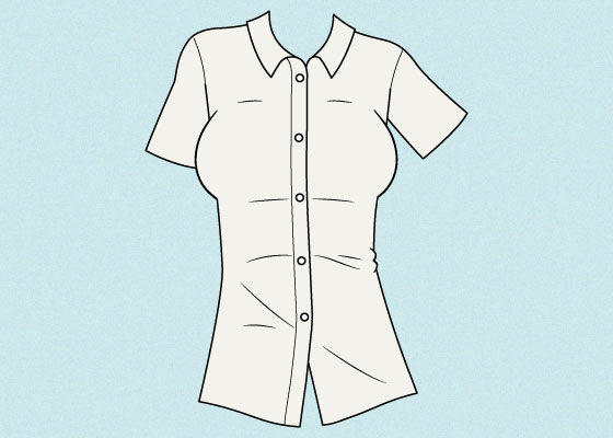 female shirt drawing