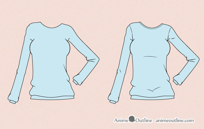 Drawing anime sweater