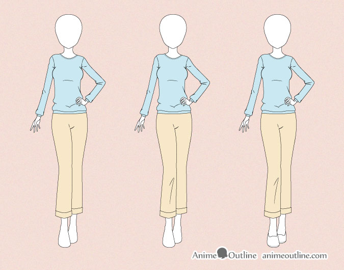 How To Draw Anime Girl Pants