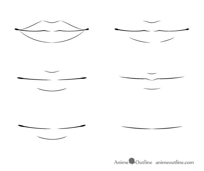 Agshowsnsw  Anime lips to draw step by step video