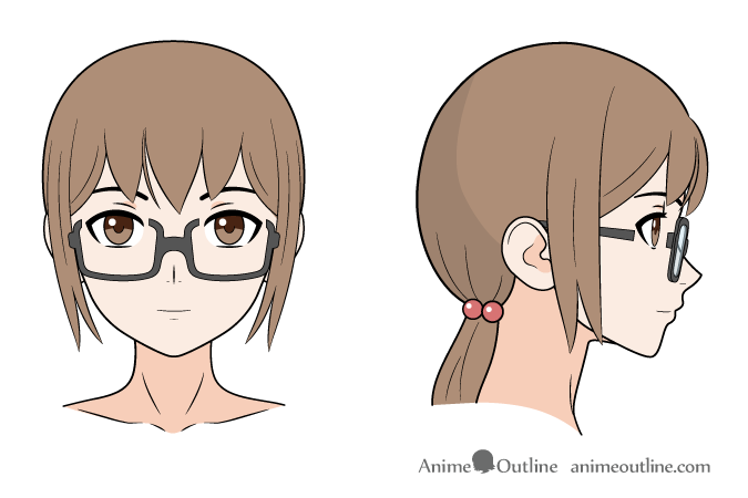 Drawing Anime Glasses Down on the Nose.