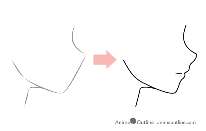 Tutoriel Side view anime face by GothamGirlDC on DeviantArt