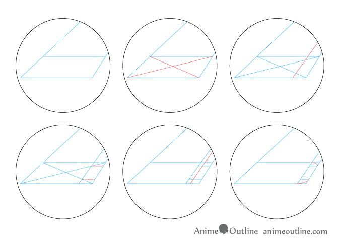 Drawing curves in perspective