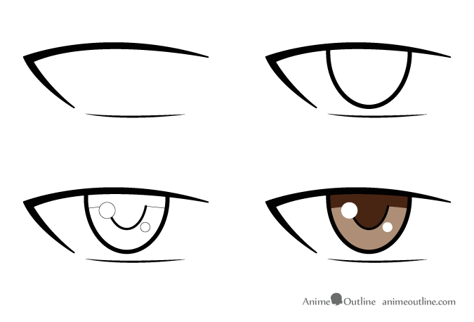 Featured image of post How To Draw Manga Eyes Step By Step For Beginners In this week s video i am showing step by step how i draw manga eyes