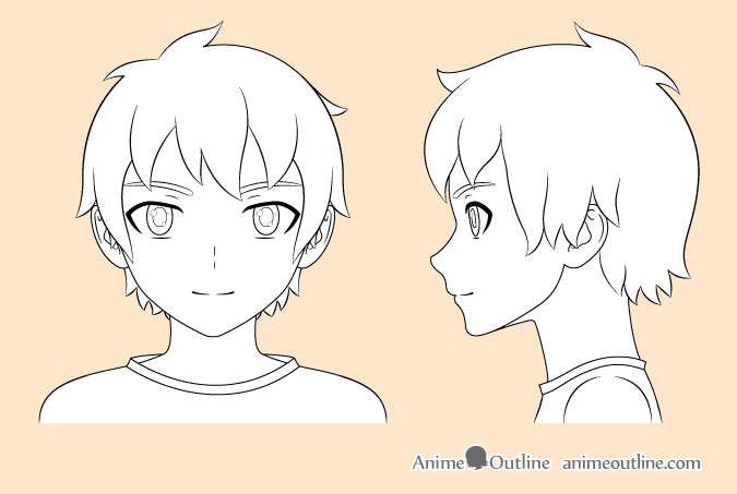 Featured image of post Draw Anime Boy Nose Drawing anime head whether it s male or female is pretty simple