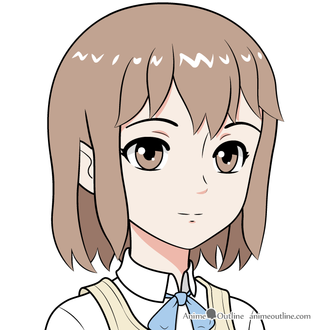 How To Draw an Anime School Girl Step by Step, How To Draw …
