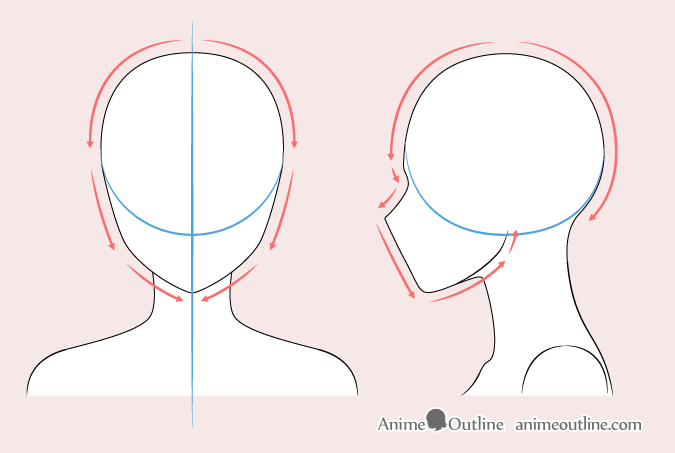 How To Draw Anime Face SIDE VIEW  YouTube