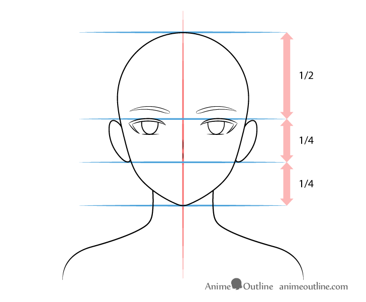 Anime woman nose drawing